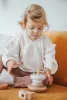 Label-Label személyre szabható montesszori toronyépítő - Nugát színben, fajáték
