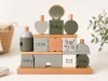 Label Label montesszori formaépítő rudas fa építőjáték  - Oliva