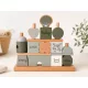 Label Label montesszori formaépítő rudas fa építőjáték  - Oliva