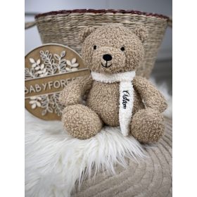 Jollein névre szóló plüss maci-Sötét bézs