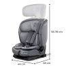 Kinderkraft Oneto3 I-Size autós gyerekülés 9-36 kg-Szürke