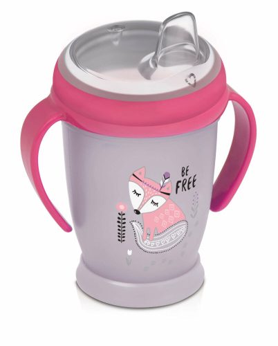 Lovi cseppmentes itatópohár 250 ml rózsaszín