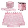 MoMi Zawi puzzle habszivacs szőnyeg-Rózsaszín