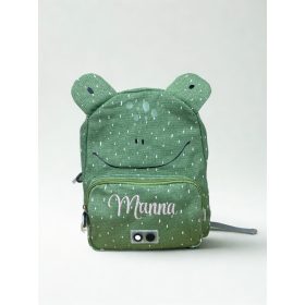 Névre szóló hímzett gyerek hátizsák-Békás