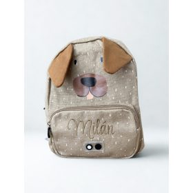 Névre szóló hímzett gyerek hátizsák-Kutya