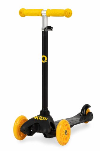 QKIDS Lumis 3 kerekű roller sárga/fekete színben